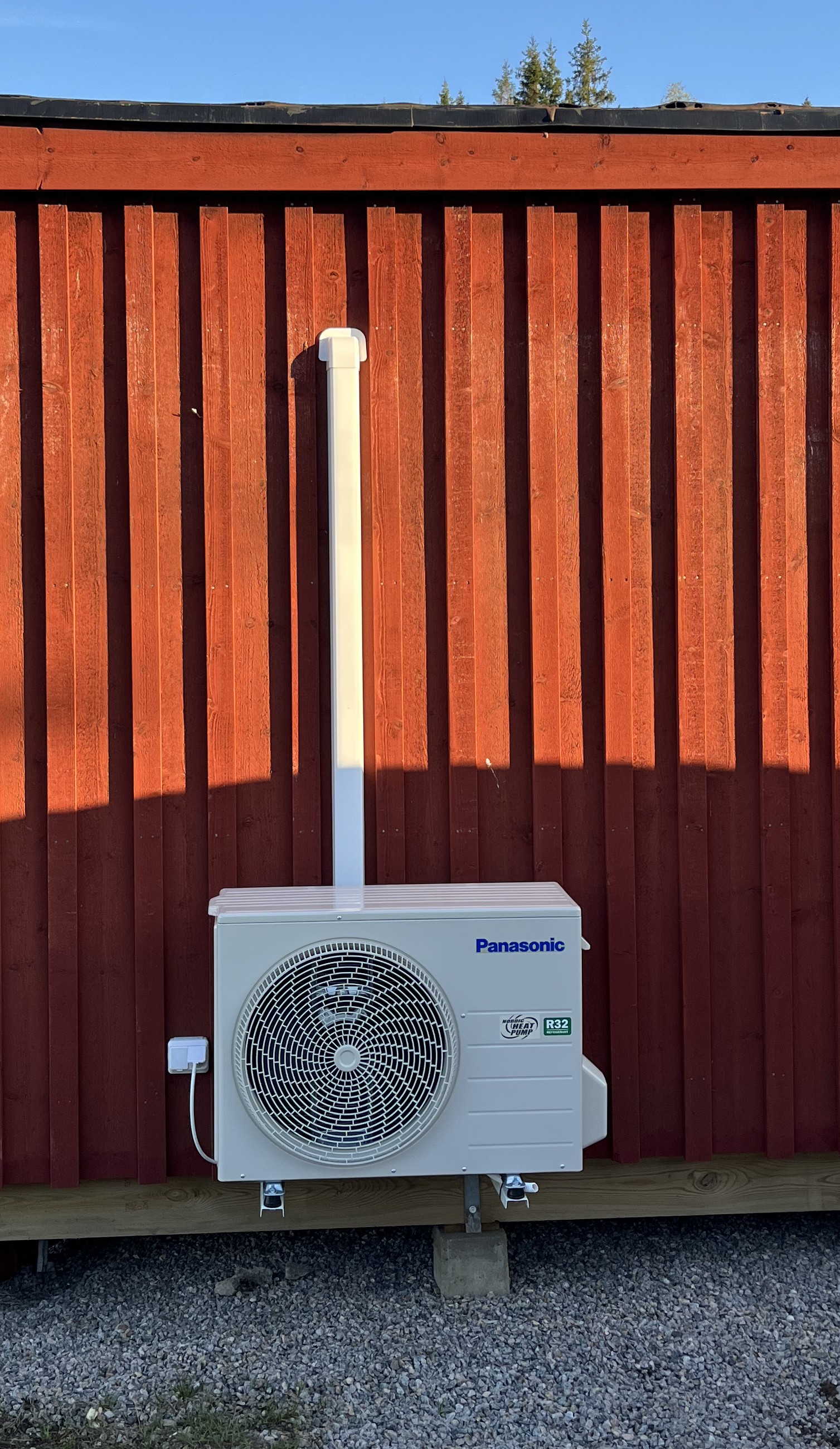 Installerad Panasonic CZ25 luftvärmepump