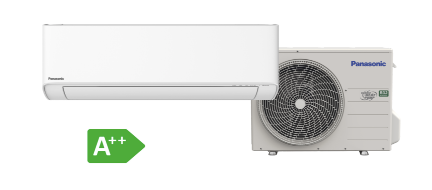 Panasonic NZ25YKE luftvärmepump med innedel och utedel