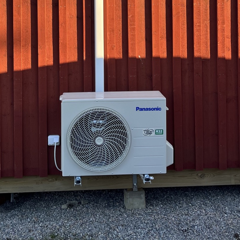 Installation av luftvärmepump i villa